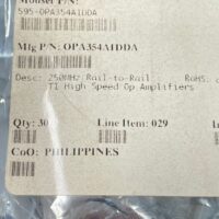 [28 Pcs] TI OPA354AIDDA 8-Pin HSOP OP Amp Single Volt Fdbk R-R I/O
