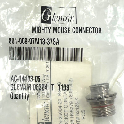 Glenair 801-009-07M13-37SA Circular MIL Spec Connector w/ Pins