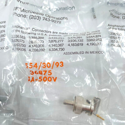 6 PCS Lot AMPHENOL CORPORATION RF CONNECTOR 554/30/93 31-315 5A-500V