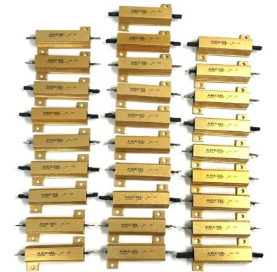 28 Pcs Lot - Arcol 30Ω 50W Wire Wound Chassis Mount Resistor HS50 30R J ±5%