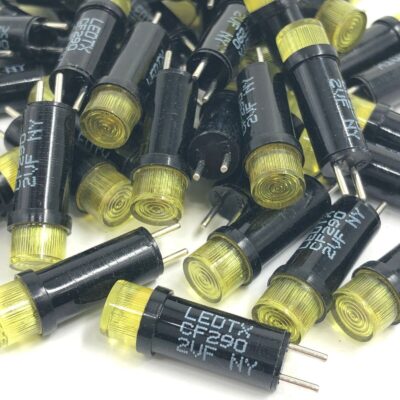 40 Pcs Lot LEDTX CF290 2VF NY Yellow Led 8mm Panel Mount Indicator