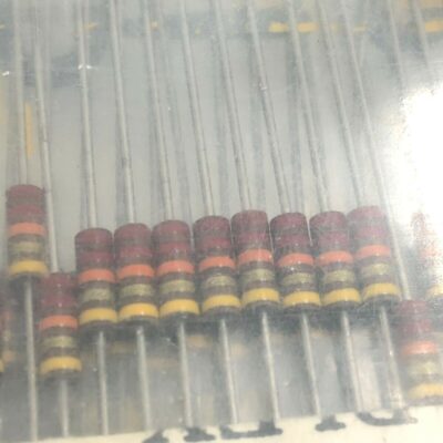 (100 PCS) Allen-Bradley RCR07G223JS 22K Ohm 1/4W (0.25W) Carbon Comp Resistor