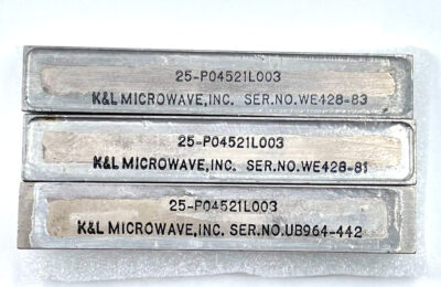 3PCS - K&L Microwave 25-P04521L003 Filter NOS