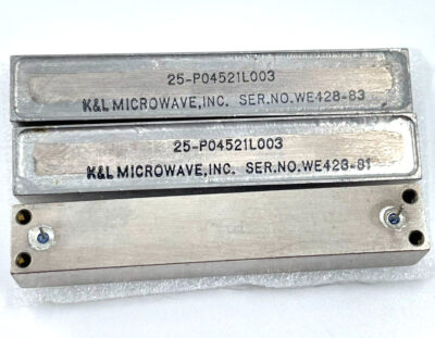 3PCS - K&L Microwave 25-P04521L003 Filter NOS