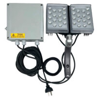 RAYTEC White Light Dual Panel LED Illuminator UBA-48-120H-80V 110-240V