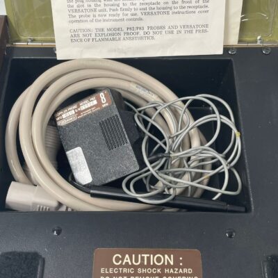 MEDASONICS Versatone Model D8 Doppler Ultrasound w/ P82 Probe, Operation/Service