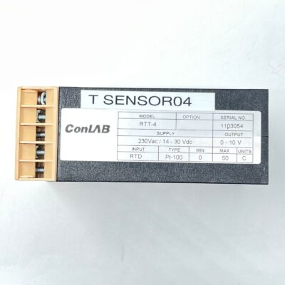 ConLAB RTT-4 230Vac / 14-30Vdc 4-Wire Transducer Isolated RTD Transmitter