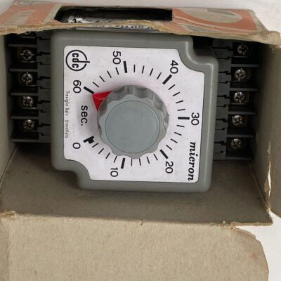 CDC Micron 0411-731 Timer Delay Relay 220v 50Hz 60 sec.