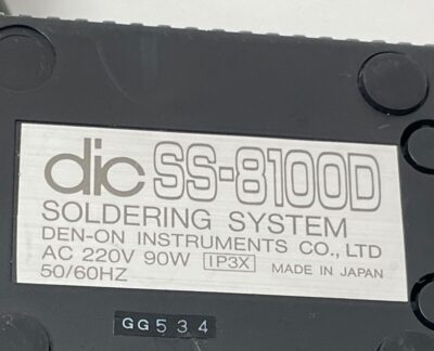DEN-ON Instruments DIC Mini Soldering Station SS-8100D USED-WORKING 220V