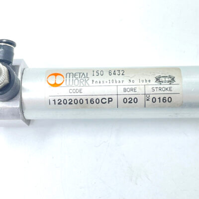 Metal Work Pneumatic 120200160CP Mini-cylinder, Double Acting 160mm Stroke