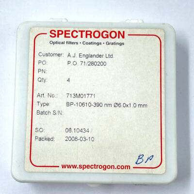 [2 Pcs] SPECTROGON BP-10610-390mm 6.0x1.0 mm Lens