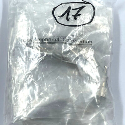[17 Pcs] Amphenol Straight Crimp Plug Female 75 Ohm Connector