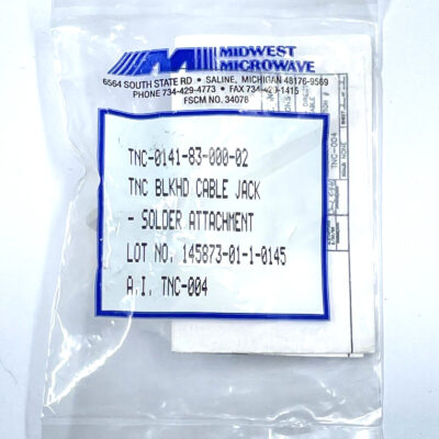 1x TNC-0141-83-000-02 Midwest Microwave RF Connector