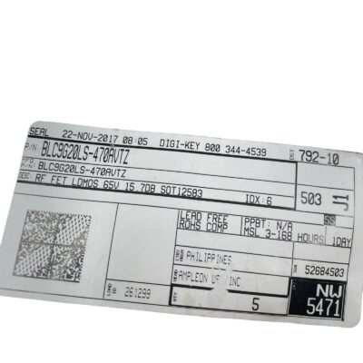 [5 Pcs] BLC9G20LS-470AVTZ Ampleon RF Mosfet 28 V 400 mA 1.81GHz ~ 1.88GHz 15.7dB