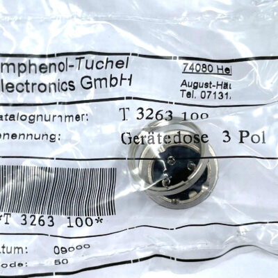 [15 Pcs] Amphenol Tuchel T 3263 100 Circular DIN Connectors 3 Pin female