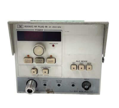 Hp Agilent 83592C RF Plug-IN 01-20.0GHz Front Panel