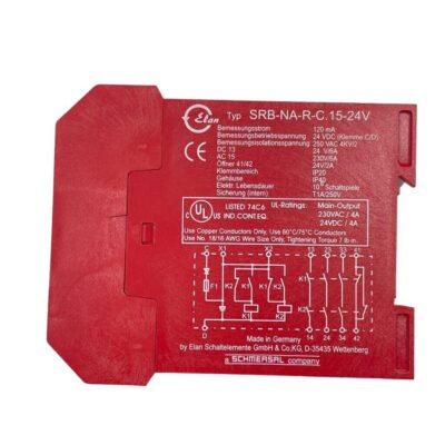 New SCHMERSAL SRB-NA-R-C.15-24V Safety Relay Module