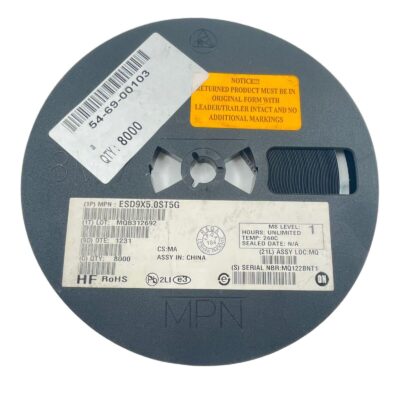[8000 Pcs] ESD9X5.0ST5G Onsemi TVS DIODE 5VWM 12.3VC SOD923