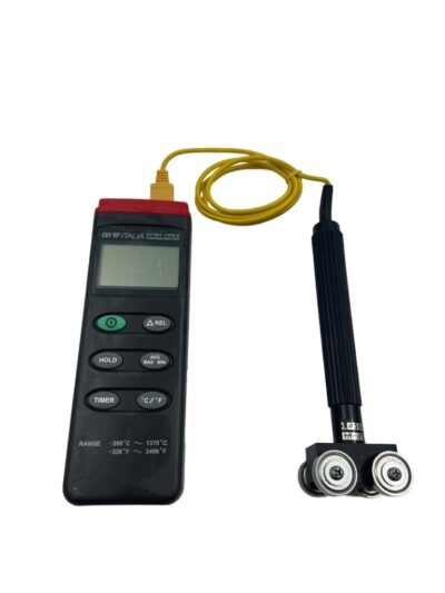 IHIT ITALIA H161 TYPE K THERMOMETER + Roller Surface Handle Probe