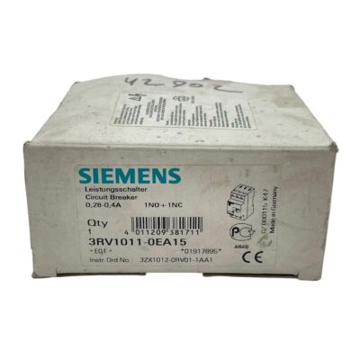 Siemens 3RV1011-0EA15 0.28-0.4A E-Stand: 05 Circuit Breaker