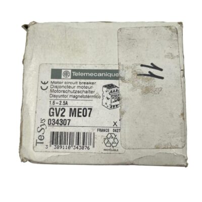 Schneider Electric GV2ME07 Motor Circuit Breaker 1.6-2.5A TeSys 034307