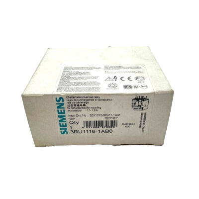 Siemens 3RU1116-1AB0 3RU1116-1ABO Overload Relay 1.1-1.6A Trip