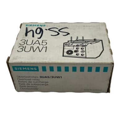 SIEMENS 3UA5 3UW1 OVERLOAD THERMAL RELAY CONTROL SWITCH 3UA52 00-1G NIB