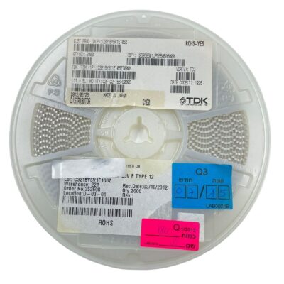 [5800 Pcs] C3216Y5V1E106Z TDK 10 µF -20%, +80% 25V MLCC Ceramic Capacitor