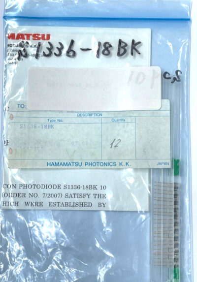 [12 Pcs] Hamamatsu S1336-18BK UV to near IR 100% New & Original