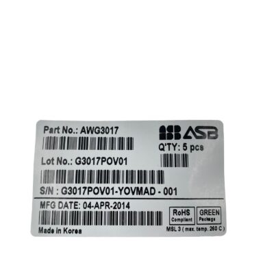 [5 Pcs] AWG3017 ASB 50 ~ 4000 MHz Wide-band Gain Block Amplifier MMIC