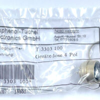 [4 Pcs] Amphenol Tuchel T 3303 100 Circular DIN Connectors 4 Pin female NOS