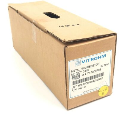 4700X Pcs - Vitrohm 4K99 0.6W 1Ω Metal Film Resistor MF 0207 - Part 491-0