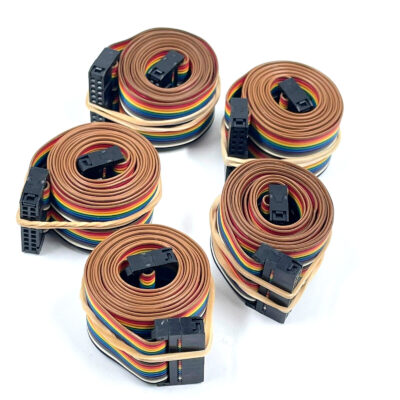 5x IDC Programmer Flat Rainbow Color Ribbon Cable 100cm 20pin