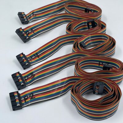 5x IDC Programmer Flat Rainbow Color Ribbon Cable 100cm 20pin