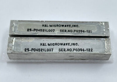 3PCS - K&L Microwave 25-P04521L007 Filter NOS Lot