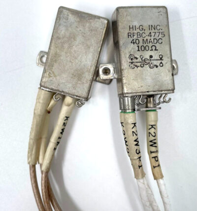 2x HI-G RFBC-4775 40 MADC 100Ω Mill-spec Power Radio Relay