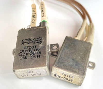 2x HI-G RFBC-4775 40 MADC 100Ω Mill-spec Power Radio Relay