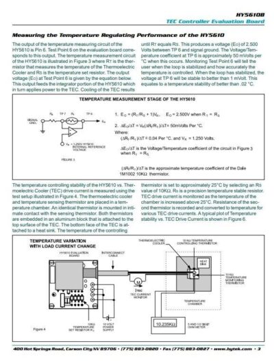 HYTEK HY5610 Ceramic Hybrid IC Thermal Electric Temperature Controller