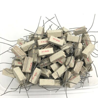100 Pcs Lot 5W Watt 1OHM 5% Ceramic Cement Power Resistor Axial Lead NEW