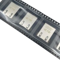 [12 Pcs] 1-2301994-1 TE RJ45 JACK INT.MAG. 1GB LED 1X1 INV (LOW)