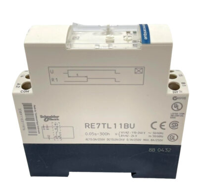 New Telemecanique/Schneider Electric RE7TL11BU On Delay Timer Relay 0.05Sec-300H