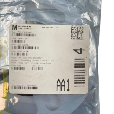 [1000 Pcs] SSA36 Onsemi DIODE SCHOTTKY 60V 3A DO214AC