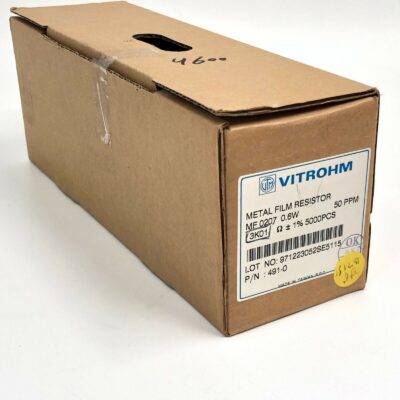 4600 X Pcs - Vitrohm 3K01 0.6W 1Ω Metal Film Resistor MF 0207 - Part 491-0
