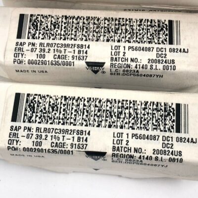 (260 PCS) Vishay RLR07C39R2FSB14 Resistor Metal Film 39.2 Ohm 1% 0.25W(1/4W)