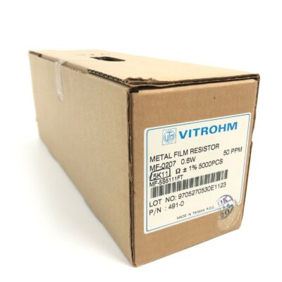 4200 X Pcs - Vitrohm 5K11 0.6W 1Ω Metal Film Resistor MF 0207 - Part 491-0