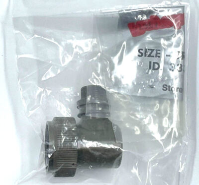 1x RAYCHEM TXR40AB90-1406BI , CONNECTOR BACKSHELL ADPT SZ 15D OLIVE