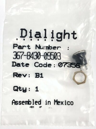 (LOT OF 6) 367-8430-09-503 DIALIGHT Panel Mount Lamp Socket