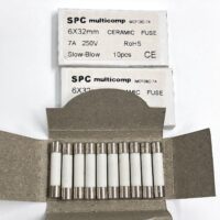23 Pcs lot CPC Multicomp MCF08C-7A Slow Blow 7A 250V Ceramic Fuses