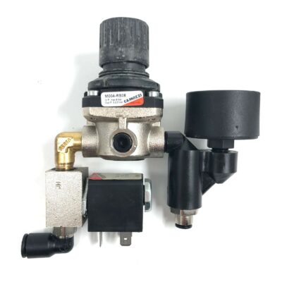 2 Unit CAMOZZI M004RS08 PRESSURE REGULATOR Solenoid valve +1 Unit FR 400 GAUGE