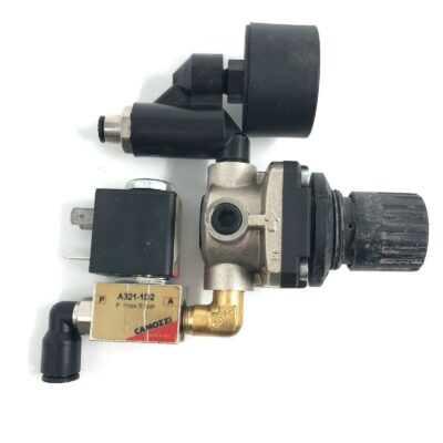 2 Unit CAMOZZI M004RS08 PRESSURE REGULATOR Solenoid valve +1 Unit FR 400 GAUGE
